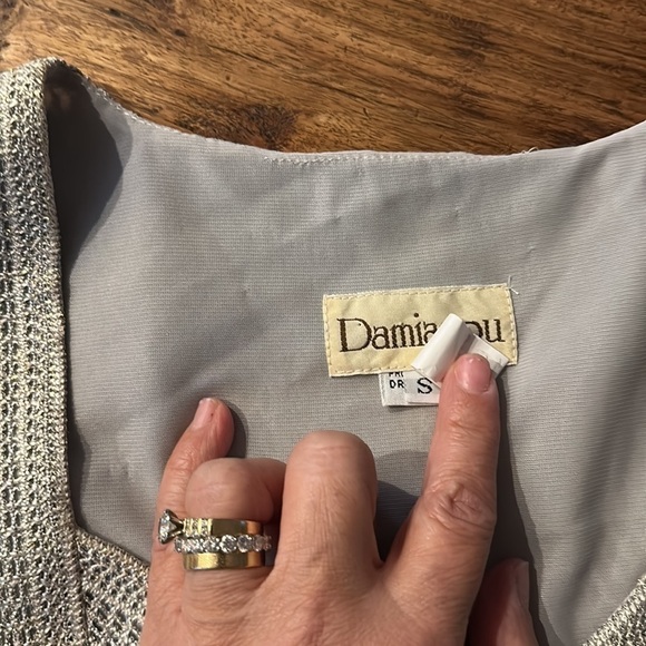 Damianou Skirt Set Gold Champagne Beige Size Small - Picture 8 of 10